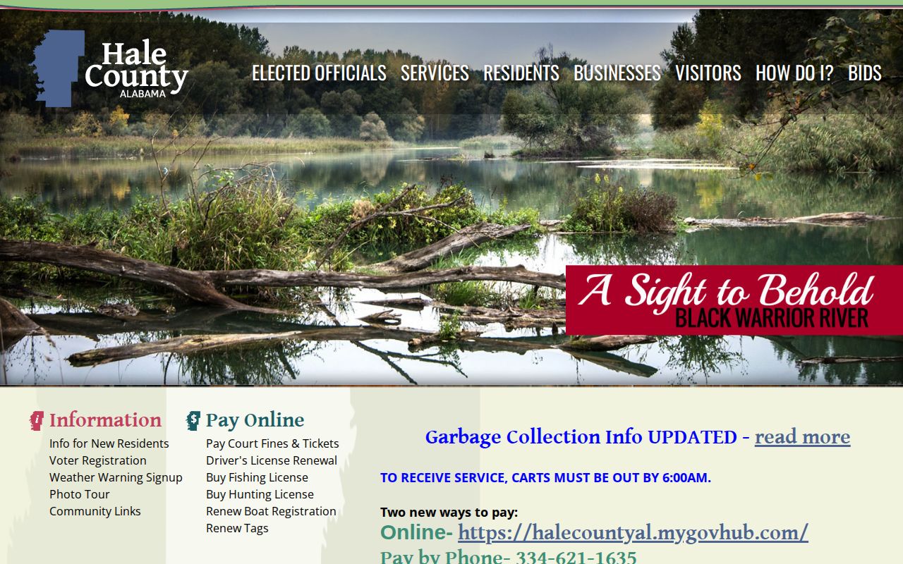 Official Hale County communities page identifying Akron as an incorporated town